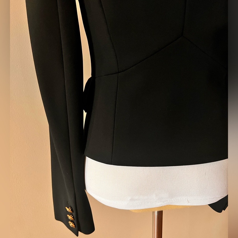 NWT Emilio Pucci Black Blazer Jacket Italy Size 38 US 4 - Picture 15 of 16